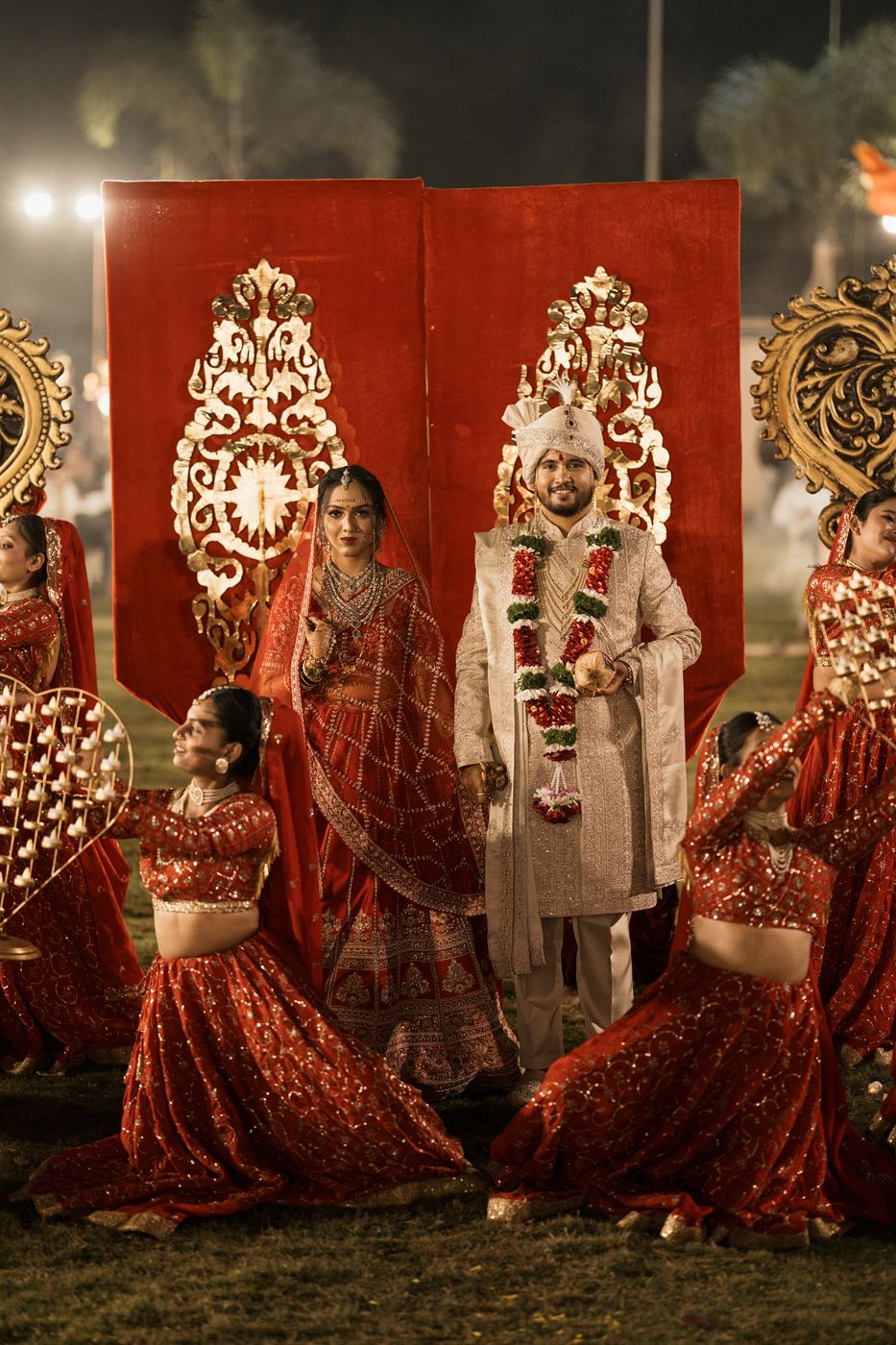 Family blessings and celebration exit